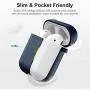 Marge Plus for Airpods Case Cover with Keychain, Silicone Skin Cover for Women Men Compatible with Apple Airpods 2/1 Charging Case (Front LED Visible)