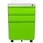 Dprodo 3 Drawers Mobile File Cabinet with Lock, Metal Filing Cabinet for Legal & Letter Size, Locking File Cabinet for Home & Office Full-Extension Drawers, Green Dprodo 3 Drawers Mobile File Cabinet with Lock, Metal Filing Cabinet for Legal & Letter Size, Locking File Cabinet for Home & Office Full-Extension Drawers, Green
