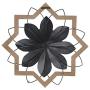 Stratton Home Décor Stratton Home Decor White Wood Frame Metal Flower, 16.00 X 1.50 X 16.00