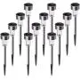 Solar Lights Outdoor, 12Pack Stainless Steel Outdoor Solar Lights - Waterproof, LED Landscape Lighting Solar Powered Outdoor Lights Solar Garden Lights for Pathway Walkway Patio Yard & Lawn-Cool White Solar Lights Outdoor, 12Pack Stainless Steel Outdoor Solar Lights - Waterproof, LED Landscape Lighting Solar Powered Outdoor Lights Solar Garden Lights for Pathway Walkway Patio Yard & Lawn-Cool White