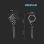 GOODSMANN Landscape Lights Low Voltage Spot Lights 11 Watt LED Landscape Lighting Flood Lights 3000K with Metal Spike and Connector (8 Pack) 9920-2650-08