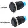 Twidec /12mm 1/2'' Waterproof Black Metal Shell Latching Raised Top Push Button Switch DC/AC 36V 2A 1NO ON-Off Start Button for car Modification Switch(Quality Assurance for 1 Years) L-12-BK-G Twidec /12mm 1/2'' Waterproof Black Metal Shell Latching Raised Top Push Button Switch DC/AC 36V 2A 1NO ON-Off Start Button for car Modification Switch(Quality Assurance for 1 Years) L-12-BK-G