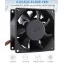 GDSTIME 80mm x 38mm 8038 PWM High Speed Dual Ball Bearing DC 12V 80mm Cooling Fan GDSTIME 80mm x 38mm 8038 PWM High Speed Dual Ball Bearing DC 12V 80mm Cooling Fan