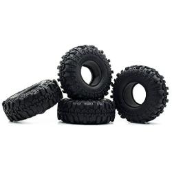 INJORA RC Tires 1.9inch 4Pcs RC Rubber Tyre Set Wheel Tires for 1:10 RC Crawler Axial SCX10 90046 SCX10 III AXI03007 Tamiya CC01 D90 D110