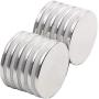 Strong Magnets Rare Earth Neodymium: N52 Disc Super Permanent Metal Round, 1.26''DX0.06''H, Powerful Pull Force, 12 Piece | Heavy Duty, Fridge Door, Garage, Kitchen, Science, Craft, Art, Office, Therapy