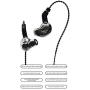 HiFiHear BLON BL01 in-Ear Monitors,10mm Biology Fiber Diaphragm Driver in-Ear Earphone. Zinc Alloy Mirror-Polished Process HiFi in Ear Headphone, with 0.78mm 2Pin Detachable Cable (No mic, Gun)