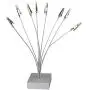 Metal Alligator Clip Stick 8 Pieces, Modeling Tool Set with 1Pc Plastic Base for Airbrush Hobby Model Parts Models Assemble - Dendritic