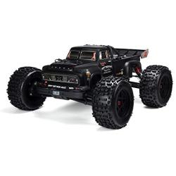 ARRMA Notorious 1/8 Scale BLX Brushless 4WD RC Stunt Truck RTR (6S Lipo Battery Required) with 2.4GHz STX2 Radio, ARA106044T1 (Black)