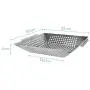 Navaris Stainless Steel Grill Basket - Large BBQ Grilling Pan Heavy Duty Wok Barbecue Tray (13.8 x 11.8 x 2.4 inches) for Roasted Vegetables and Fish Navaris Stainless Steel Grill Basket - Large BBQ Grilling Pan Heavy Duty Wok Barbecue Tray (13.8 x 11.8 x 2.4 inches) for Roasted Vegetables and Fish