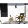 Grand patio Round Metal Side/End Table, Steel Patio Coffee Table for Bistro, Porch, Weather Resistant Outside Table Small (Yellow)