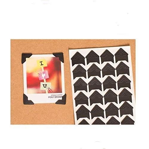 360 Count Self-Adhesive Acid Free Photo Corners Scrapbooks Memory Books (Black)