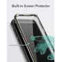 YOUMAKER Designed for Galaxy S9 Plus Case, Heavy Duty Protection Kickstand with Built-in Screen Protector Shockproof Case Cover for Samsung Galaxy S9 Plus 6.2 inch - Gun Metal/Black