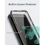 YOUMAKER Designed for Galaxy S9 Plus Case, Heavy Duty Protection Kickstand with Built-in Screen Protector Shockproof Case Cover for Samsung Galaxy S9 Plus 6.2 inch - Gun Metal/Black