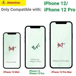 UNKNOK Compatible with iPhone 12 5G Case, iPhone 12 Pro 5G Case [Military Grade ] Drop Tested Metal Rotating Ring Kickstand Magnetic Support Cover for iPhone 12 and iPhone 12 Pro 6.1 Inch (Green)