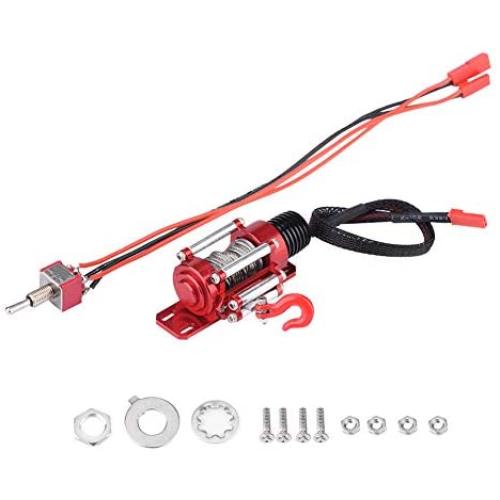 1/10 RC Crawer Metal Winch Climbing Electric Metal Accessory Suitable for SCX10 D90 D110 TF2 TRX4 KM2 Parts