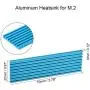uxcell M.2 Aluminum Heatsink 70x22x3mm E-Shape Blue for 2280 SSD uxcell M.2 Aluminum Heatsink 70x22x3mm E-Shape Blue for 2280 SSD