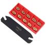 Tanice SPB26-3 26mm Parting Grooving Cut-Off Tool with 10pcs GTN-3 SP300 Insert for Steel Semi-finishing