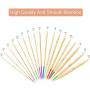 18 Pairs Circular Knitting Needles Set, Vancens Premium Bamboo Knitting Needles with Colorful Plastic Tube, 5 Kind of Tools for Weave are Included, 18 Sizes: 2mm - 10mm, 16 Inches Length