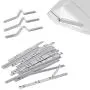 FVANOR Aluminum Metal Nose Wires Bendable Twist Ties Bridge with Adhesive Back 85x5mm