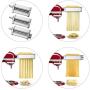 Pasta Maker Machine for Kitchenaid Mixer Attachments with 3 Pieces Pasta Roller and Cutter Set as Kitchenaid Mixer Accessories by Hozodo