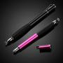 MEKO [2Pcs] [2nd Gen] Universal Disc Stylus Pens, [2 in 1 Precision Series] for iPhone X/8/8plus iPad/iPad Pro /iPad Mini and All Capacitive Touch Screens Bundle with 6 Replacement Tips(Black/Pink)