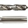 Chicago Latrobe 52580 HT18 High-Speed Steel Jobber Length Drill Bit and Hand Tap Set with Metal Case, Uncoated (Bright) Finish, Wire Size, Letter, Inch, 18-Piece, #6-32 to 1/2''-13 Tap Sizes