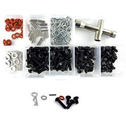 Readytosky RC Car Screws Box Repair Tool Kit 1/10 Scale Bend Body Clips Pins Accessories Set for 1/10 HSP RC Car DIY Kits(270PCS)