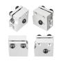 Onyehn 5 pcs/lot Volcano Eruption Heat Block Hot End for 1.75/3mm Filament Aluminium Extruder J-Head Heater Block fit for E3D Volvano Print Head Hot End Heating Block for 3D Printers Part