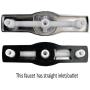 Laguna Brass 3310CP/4010CP Mobile Home Two Handle Non-Metallic 8'' Tub Shower Diverter with Shower Head/Arm/Flange Chrome Finish