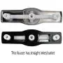 Laguna Brass 3310CP/4010CP Mobile Home Two Handle Non-Metallic 8'' Tub Shower Diverter with Shower Head/Arm/Flange Chrome Finish