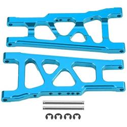 Dilwe RC Car Suspension Arm, Aluminium Alloy Front Rear Universal Suspension Arm for Traxxas Slash 1/10 Scale RC Car Upgrade RC Model Part Accessory(Blue)