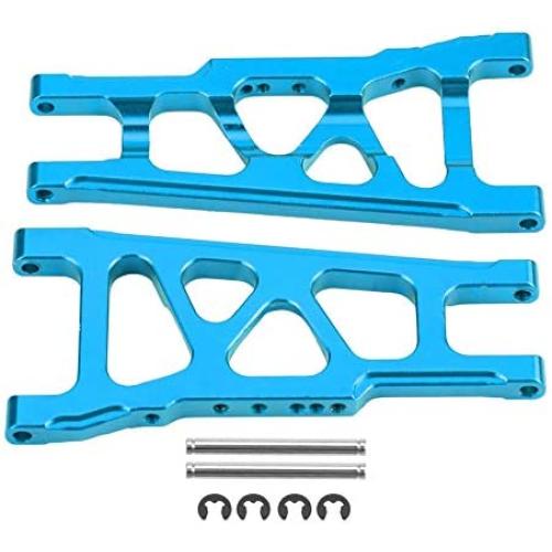 Dilwe RC Car Suspension Arm, Aluminium Alloy Front Rear Universal Suspension Arm for Traxxas Slash 1/10 Scale RC Car Upgrade RC Model Part Accessory(Blue)