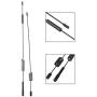 2Pcs RC Antenna, Black Metal Decoration Accessory Parts Simulation Antenna for Traxxas TRX-4 RC Crawler Car
