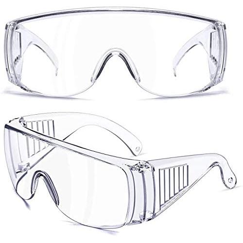 Stylle Safety Goggles Glasses, Protective Eyewear with Clear Lens Wide Vision Scratch Resistant Splash Proof Eye Shield Googles for Work Lab Chemistry 1
