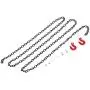 Vertily Metal Hitch Trailer Hook Simulation Climbing Tow Chain with Trailer Hook for 1/10 Axial SCX10 Climbing Off-Road Car Truck Racing Part Accessory for Kid Toy Gift