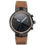 Kartice Compatible with ASUS ZenWatch 3 Band,Vintage Genuine Leather Watch Band Strap Replacement Watchband Metal Clasp Buckle (Brown 14mm)