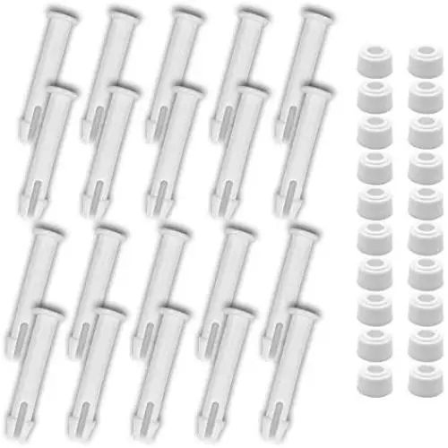 changsha 20 PCS Plastic Pool Joint Pins & 20 PCS Rubber Seals for Intex-Swimming Pool Replacement Parts Suit for 13-24 Metal Frame Pools and Intex Rectangular Metal Frame Pools(2.36'') changsha 20 PCS Plastic Pool Joint Pins & 20 PCS Rubber Seals for Intex-Swimming Pool Replacement Parts Suit for 13-24 Metal Frame Pools and Intex Rectangular Metal Frame Pools(2.36'')