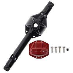 AUTOKAY New Black Steel Alloy Front Rear Axle Housing for 1:10 Axial YETI AR60 RR10 RC Car