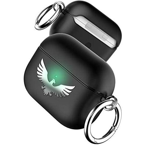HALLEAST Compatible AirPods Pro Case, Eagle Alloy Metal Protective Cover for Apple Airpod Pro 2019, Front LED Visible, NOT Support Wireless Charging, All Metal Provides Better Protection, Bright