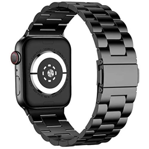 iiteeology Compatible with Apple Watch Band 38mm 40mm, Stainless Steel iWatch Band Replacement Strap for iWatch SE & Series 6 5 4 3 2 1 - Black