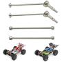 1/14 RC Cars Upgrade Parts Front&Rear CVD Metal Drive Shafts Dogbone Fit for WLtoys 144001 Accessories - 2pcs Front Drive Shaft 2pcs Rear Dog Bone