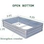 FOYUEE Galvanized Raised Garden Beds for Vegetables Metal Planter Boxes Outdoor Large Patio Bed Kit Planting Herb, 6x3x1ft