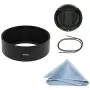 SIOTI Camera Standard Focus Metal Lens Hood with Cleaning Cloth and Lens Cap Compatible with Leica/Fuji/Nikon/Canon/Samsung Standard Thread Lens
