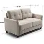 ZINUS Ricardo Loveseat Sofa / Tufted Cushions / Easy, Tool-Free Assembly, Beige ZINUS Ricardo Loveseat Sofa / Tufted Cushions / Easy, Tool-Free Assembly, Beige