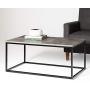 Walker Edison Modern Metal Frame Open Rectangle Coffee Accent Living Room Ottoman End Table, 42 Inch, Dark Concrete Walker Edison Modern Metal Frame Open Rectangle Coffee Accent Living Room Ottoman End Table, 42 Inch, Dark Concrete
