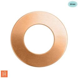 ImpressArt - Premium Metal Stamping Washer Blanks for Metal Stamping and Jewelry Making (24 Pack) (1'' Washer, Copper)