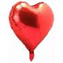 BinaryABC Foil Balloons,LOVE Heart Shape Helium Valentines Wedding Birthday Party Decorations,Approx,45cm,10 pieces(Red)
