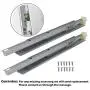 Gobrico Soft Close Under Mounting Drawer Slides 21'' Full Extension Concealed Drawer Glides 10Pair