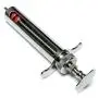 EatingBiting 10ml Reusable Stainless Steel Hypodermic Veterinary Animal Syringe Glass for Lab/Stainless Steel/Simple Structure/with Locking Screws Simple Operation EatingBiting 10ml Reusable Stainless Steel Hypodermic Veterinary Animal Syringe Glass for Lab/Stainless Steel/Simple Structure/with Locking Screws Simple Operation