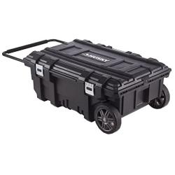 Husky 25 gal. Mobile Utility Work Cart for Tool Storage, Black